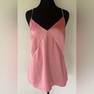 EXPRESS Y2K Style Spaghetti Strap Camisole Top Salmon Pink Size M 90s Romantic